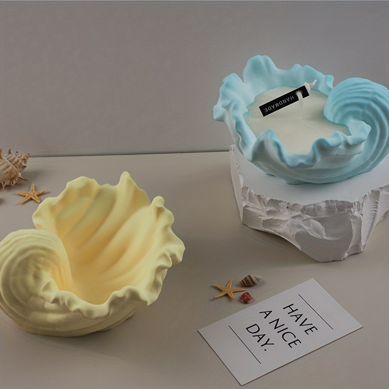 Idli Steamer Mold - Concrete Shell Candle Cup Silicone Mold