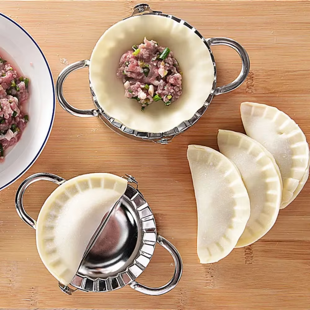 Home Cooking Appliances - Manual Dumpling Maker Stainless Steel Wrapper