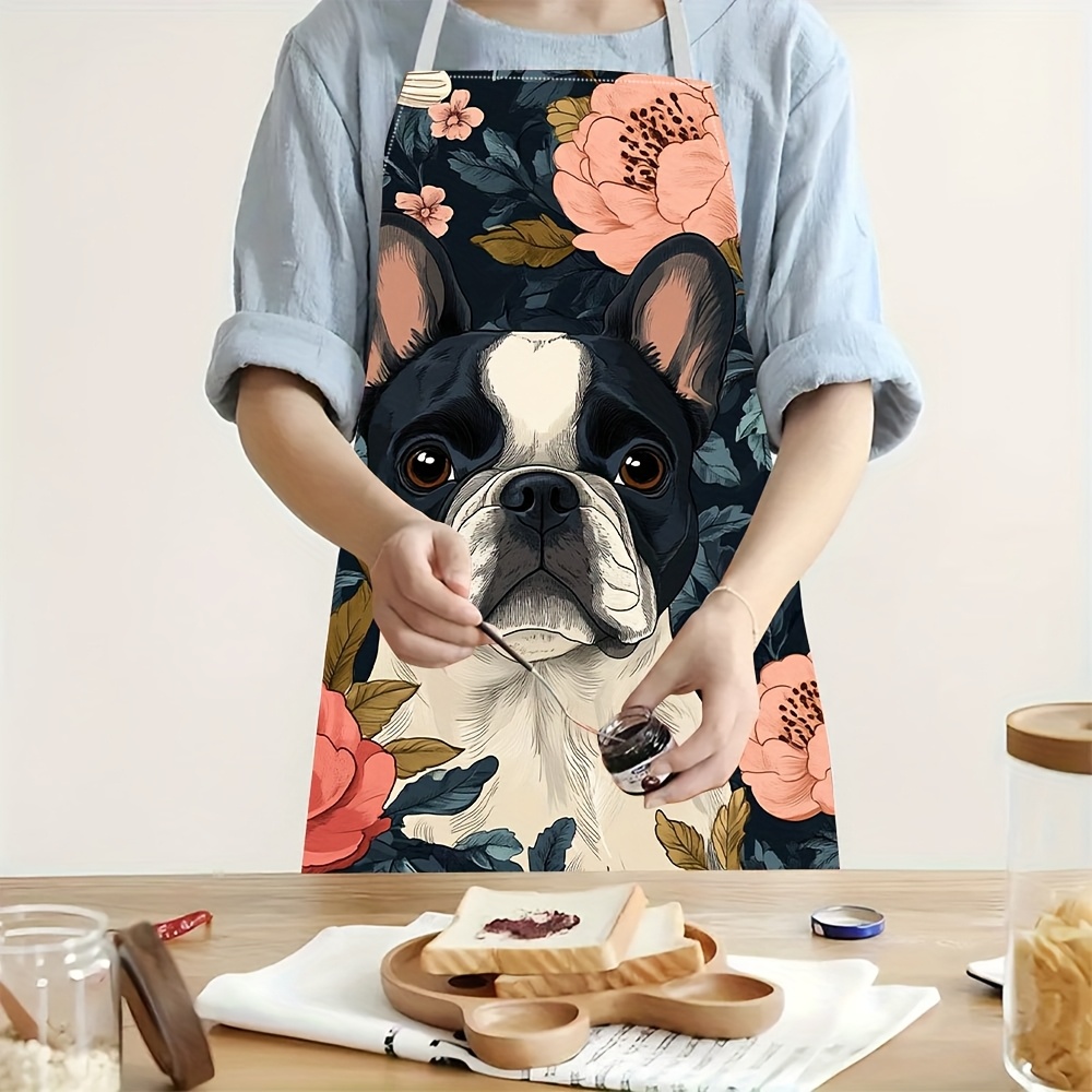 French Bulldog Floral Apron -  - Home Cooking For Dogs のレビューと価格