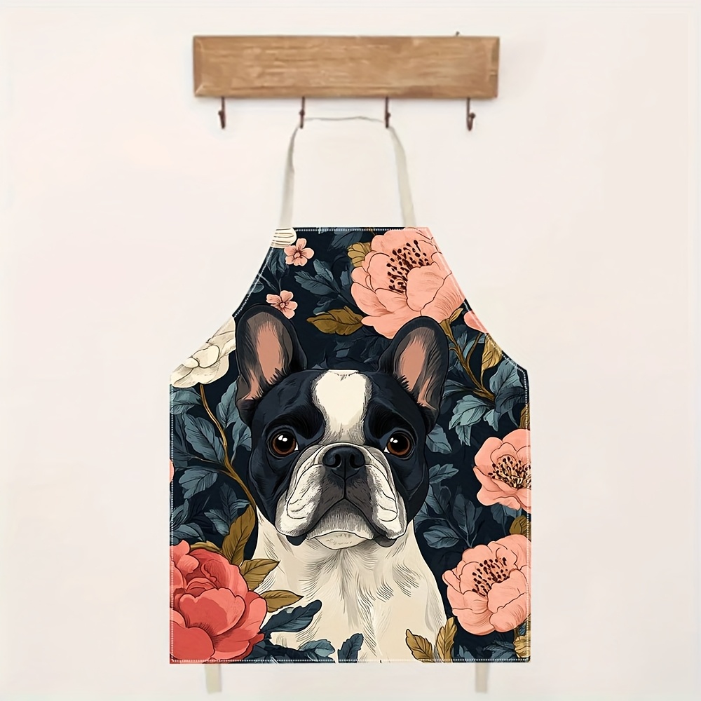 French Bulldog Floral Apron -  - Home Cooking For Dogs のレビューと価格