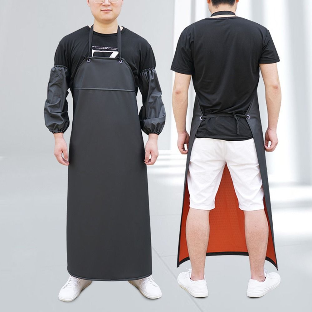 Soft PU Leather Kitchen Apron  - Home Cooking Chef のレビューと価格