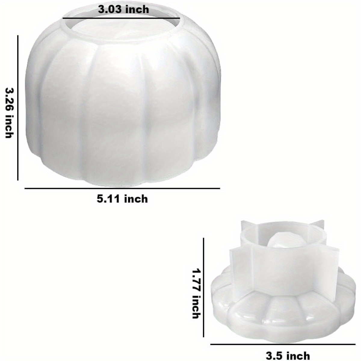 5'' Large Pumpkin Jar Mold, Ha - Idli Steamer Mold のレビューと価格