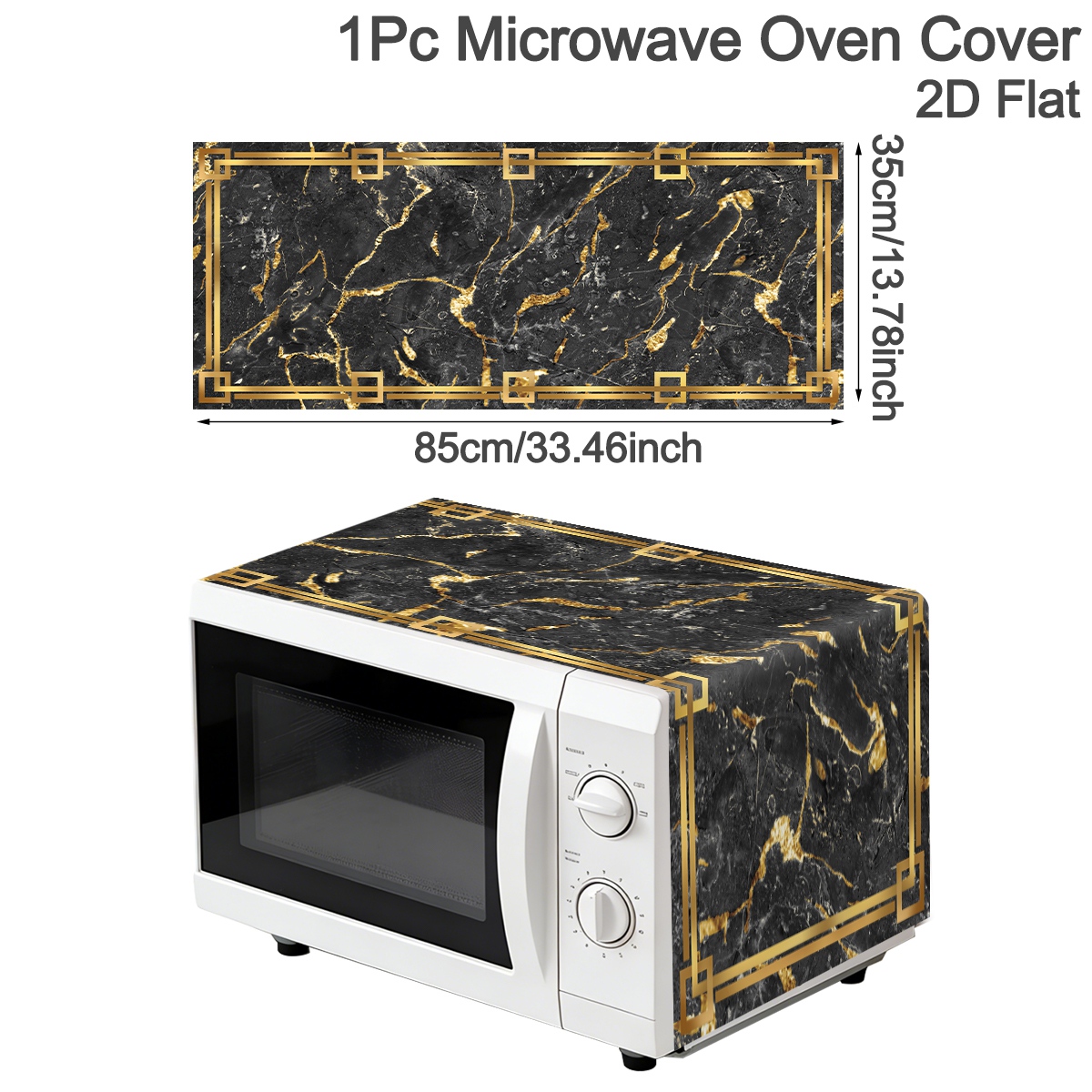 1pc Black Gold Oven Dust Cover - Home Cooking Appliances のレビューと価格