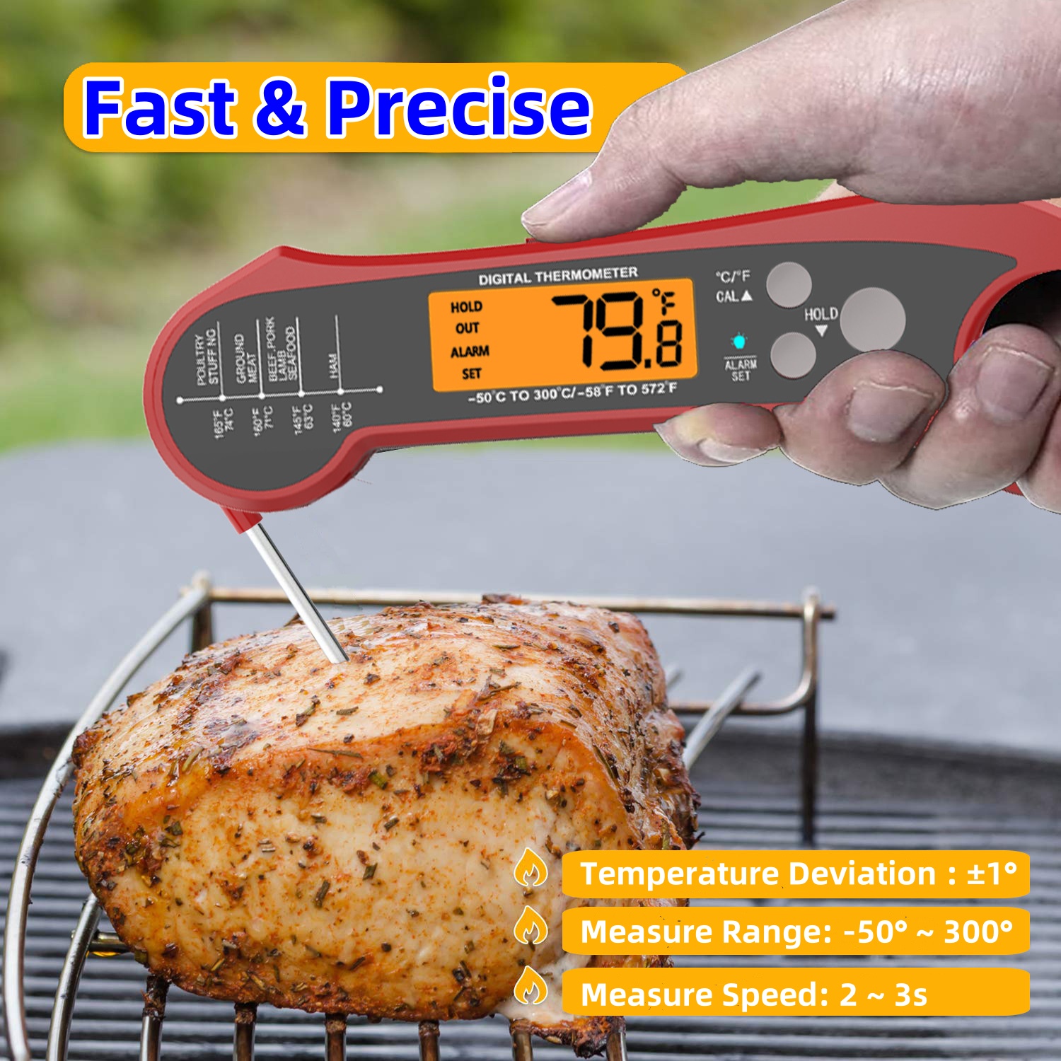 Fast Read Meat Thermometer for - Home Cooking Reading のレビューと価格