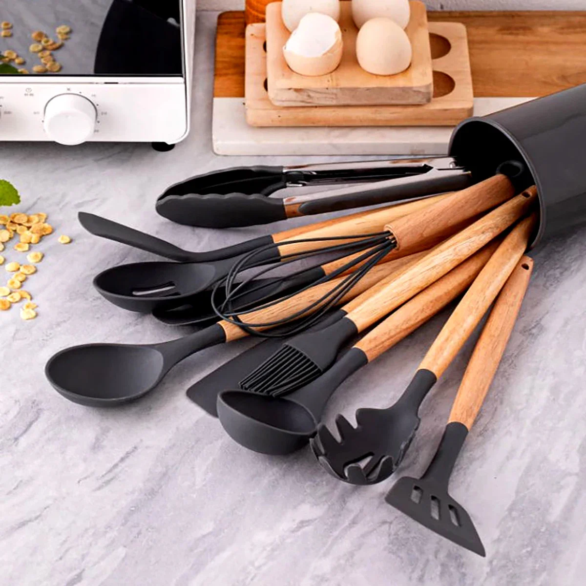 12Pcs Silicone Utensils Set No - Home Cooking Supplies のレビューと価格
