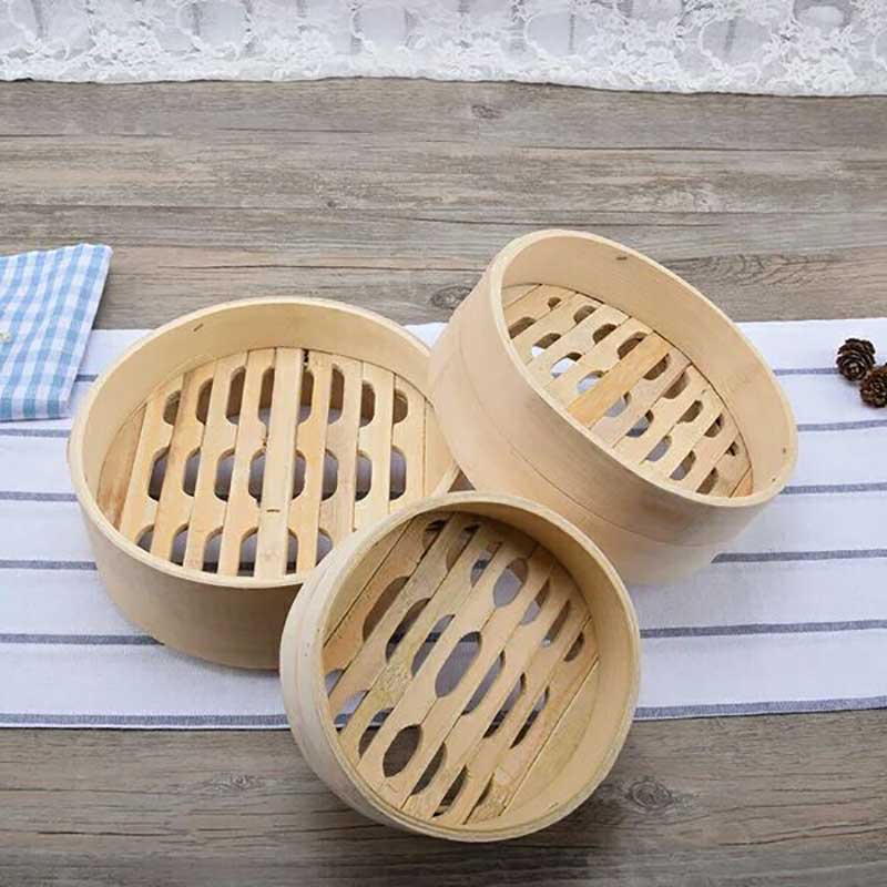 Bamboo Steamer Basket, Steamin - Steamer Bamboo Set のレビューと価格