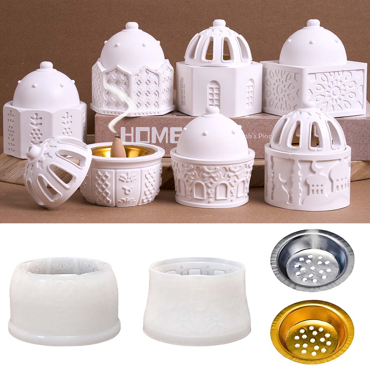 Round Relief Candle Jar Silico - Idli Steamer Mold のレビューと価格