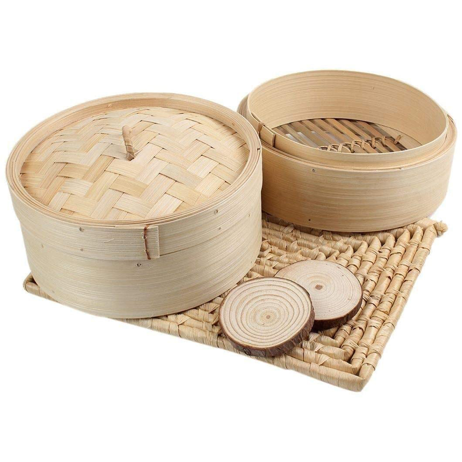 AEE4-Bamboo Steamer 2 Tier 8 I - Steamer Bamboo Set のレビューと価格