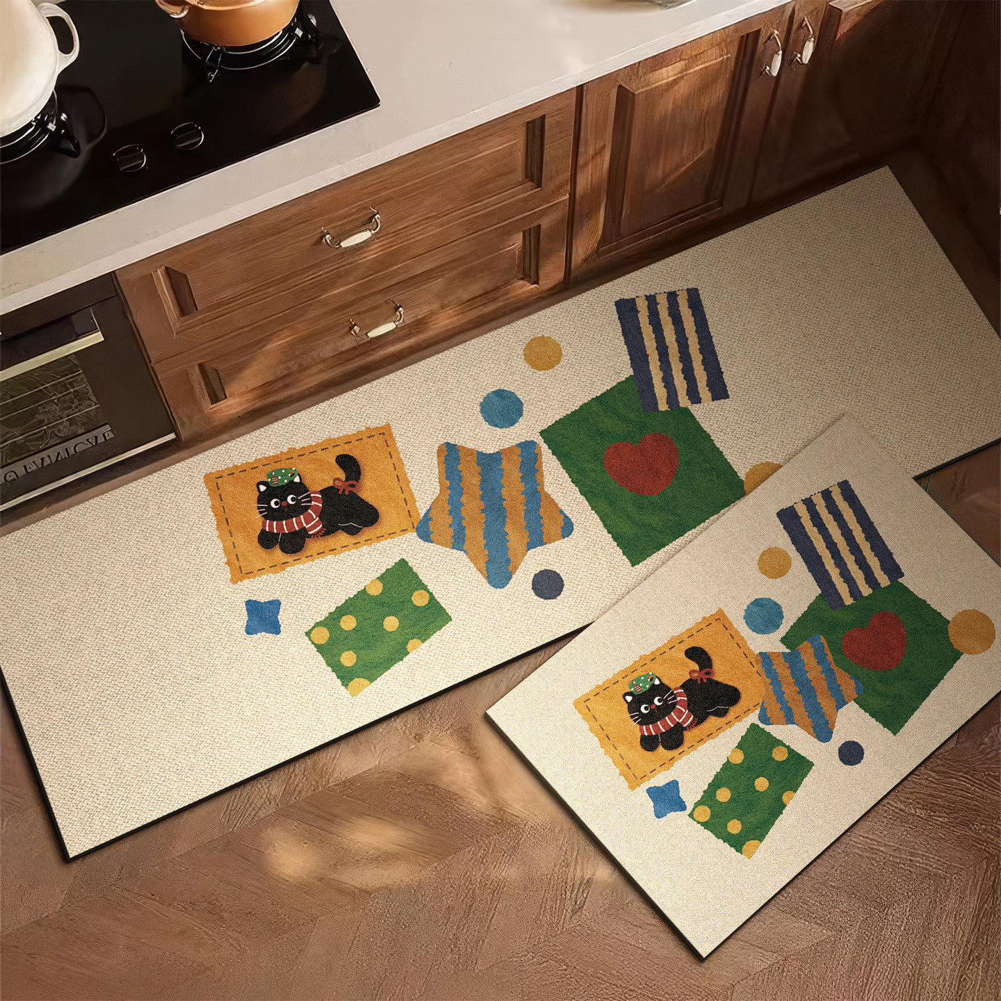 VIKAMA Retro Kitchen Rug Anti  - Home Cooking For Dogs のレビューと価格