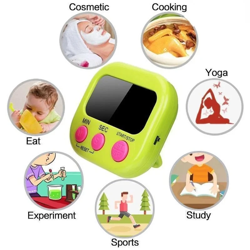 Kitchen Timer Magnetic LCD Dig - Home Cooking Supplies のレビューと価格