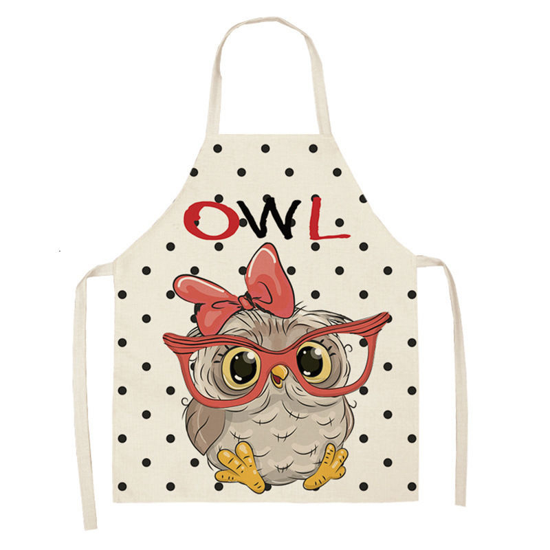 Owl Sleeveless Chef Apron Line - Home Cooking Chef のレビューと価格