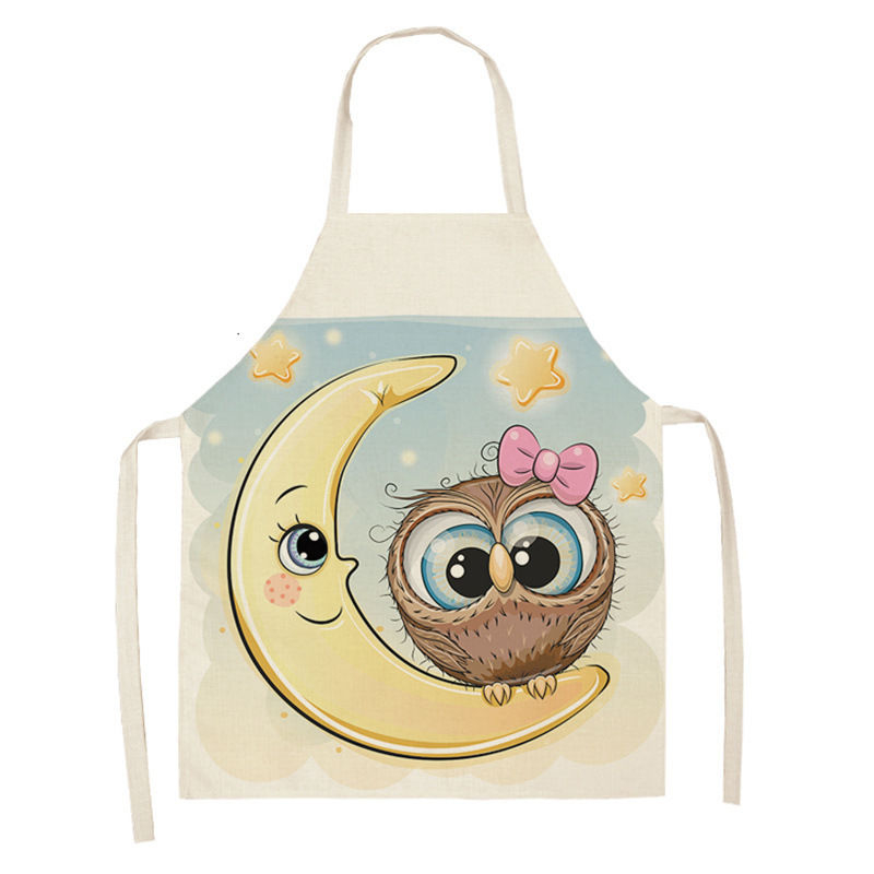 Owl Sleeveless Chef Apron Line - Home Cooking Chef のレビューと価格