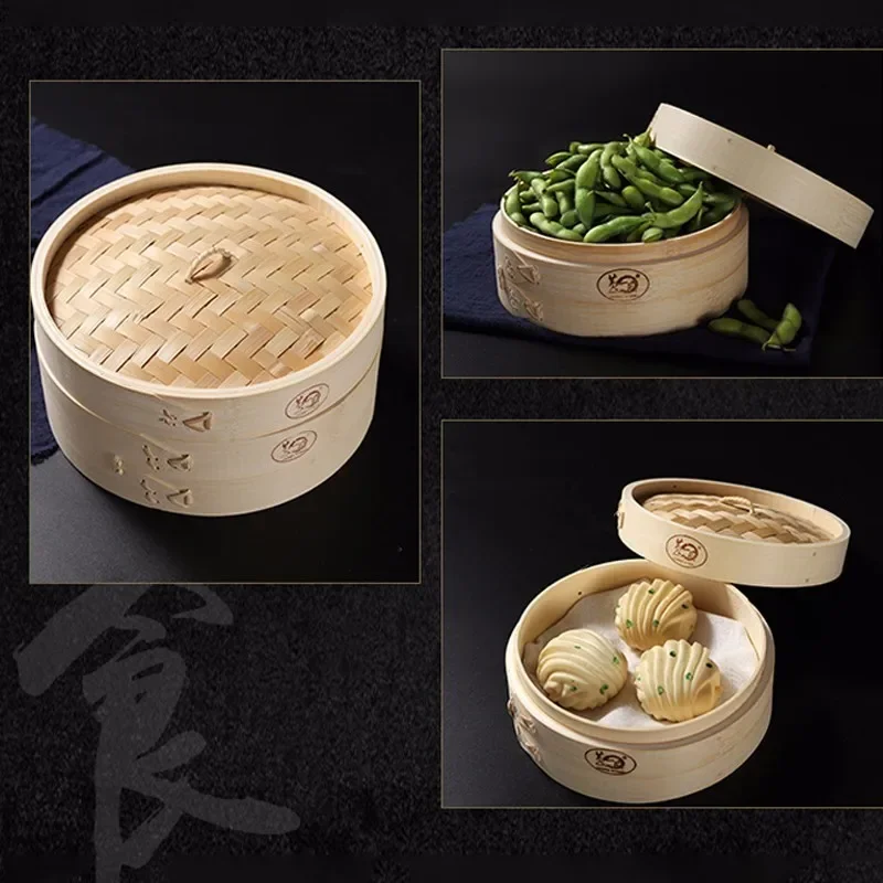 Kitchen Cooking Bamboo Steamer - Steamer Bamboo Set のレビューと価格