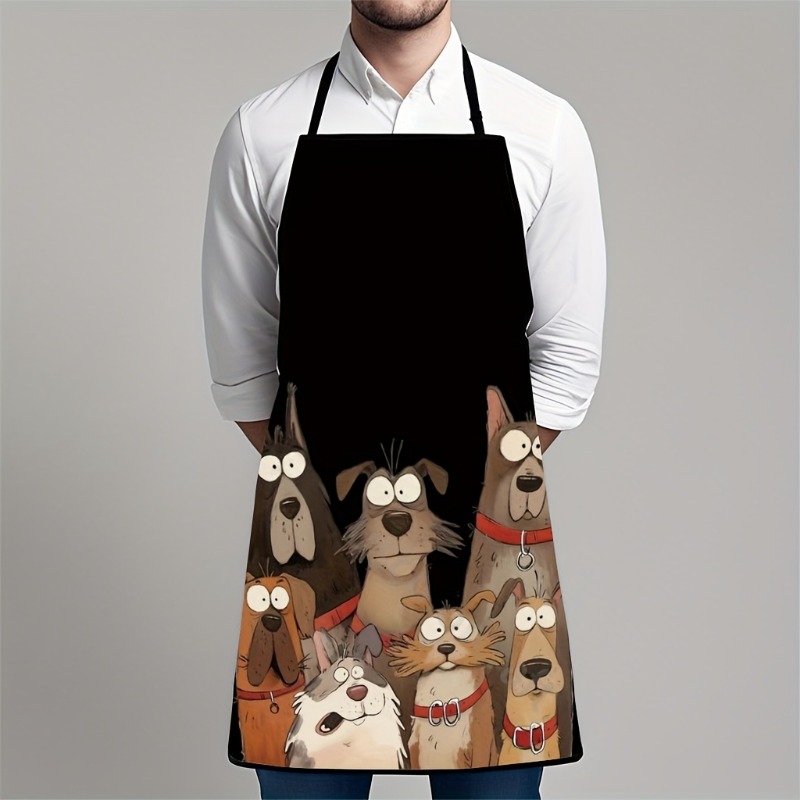 1pc 1pcs Dog Print Apron Suita - Home Cooking For Dogs のレビューと価格