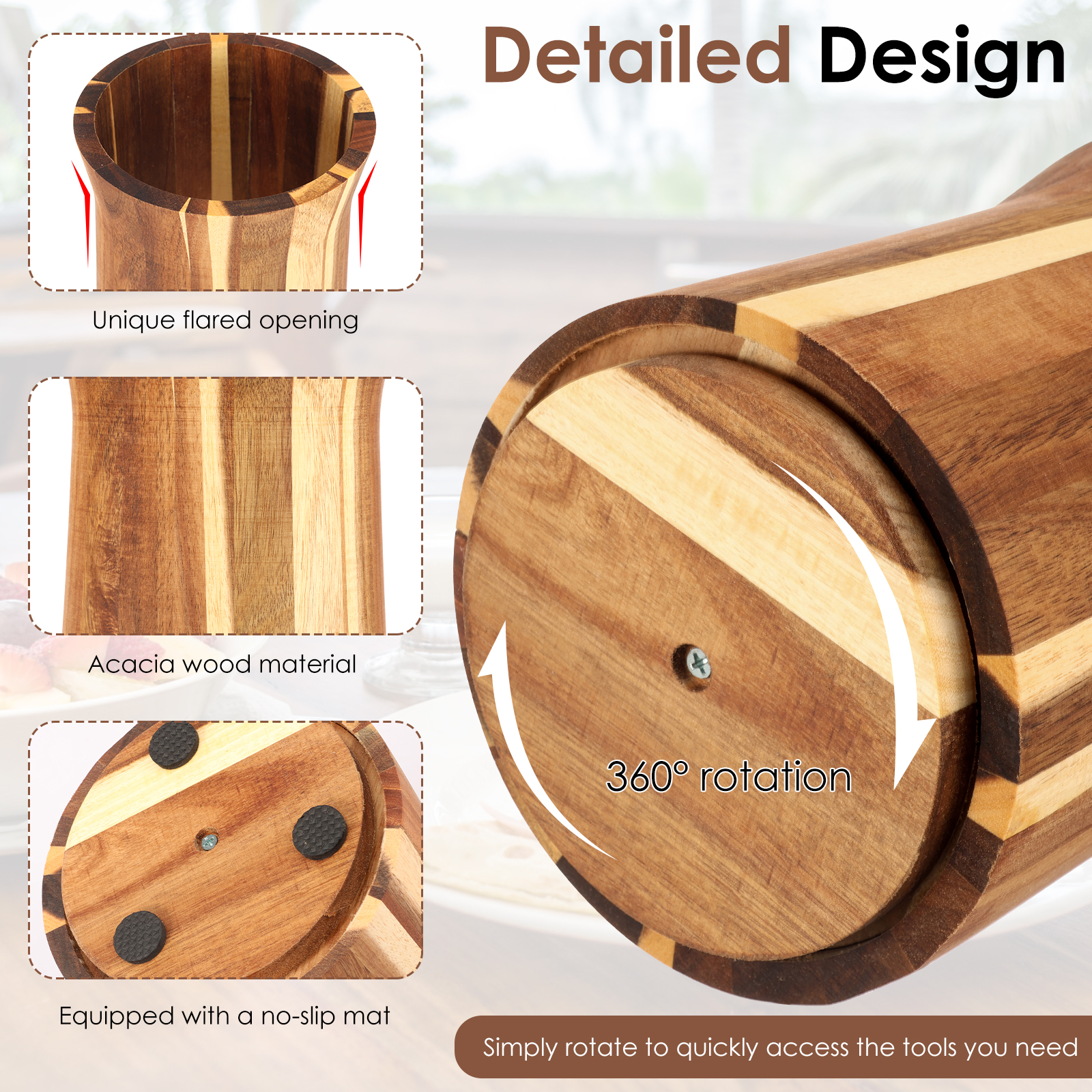 360° Rotating Utensil Holder W - Home Cooking Supplies のレビューと価格