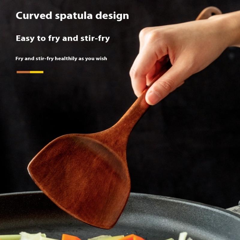 Wooden Spatula Long Handle Hea - Home Cooking Supplies のレビューと価格