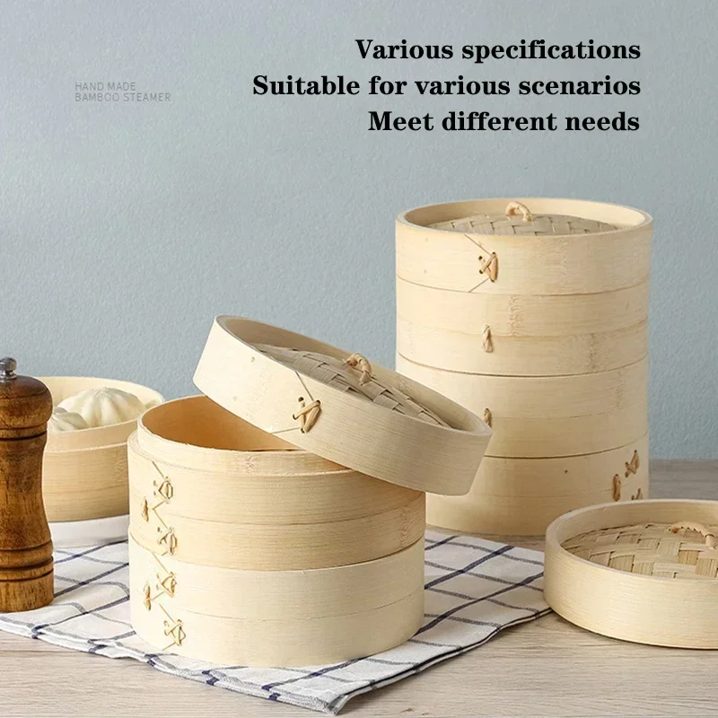 1/2/3 Layer Bamboo Steamer Wit - Steamer Bamboo Set のレビューと価格