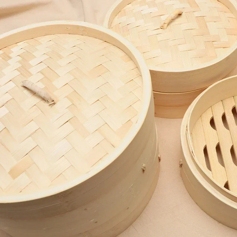 1/2/3 Layer Bamboo Steamer Wit - Steamer Bamboo Set のレビューと価格