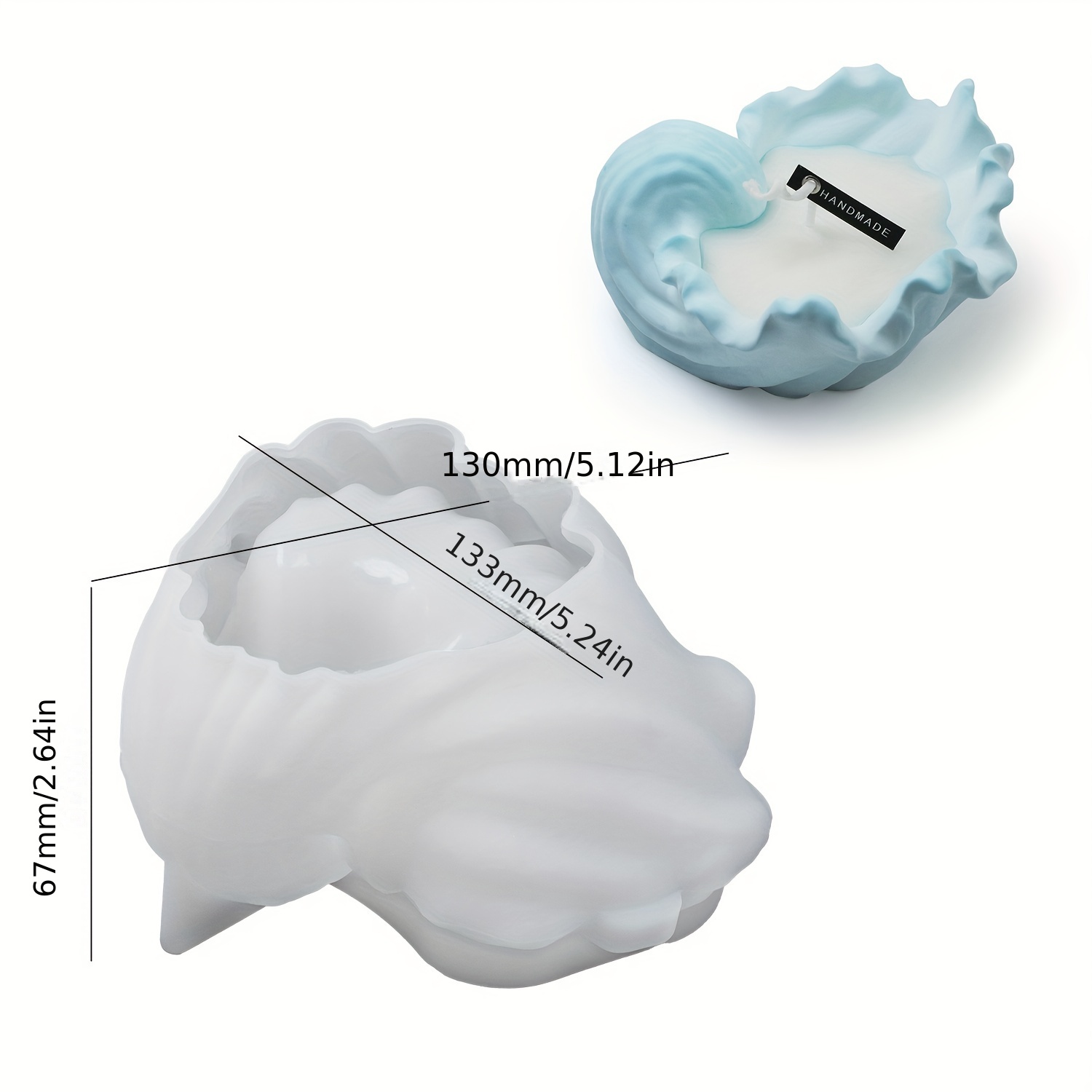 Concrete Shell Candle Cup Sili - Idli Steamer Mold のレビューと価格