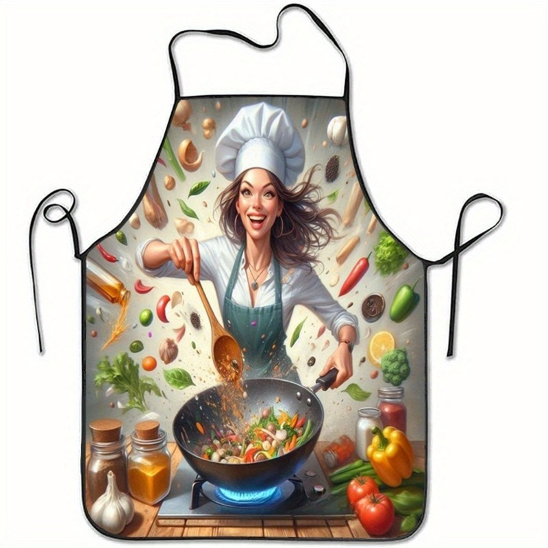 Vegetable Cooking Print Apron, - Home Cooking Chef のレビューと価格