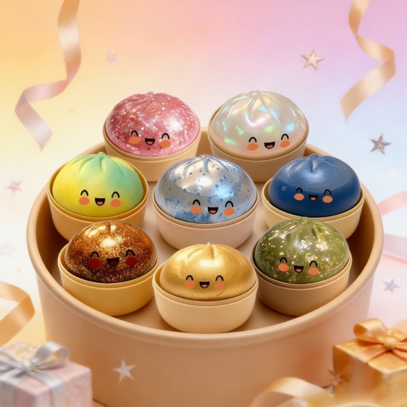 Giant Lifelike Dumpling Squeez - Steamer Bamboo Set のレビューと価格
