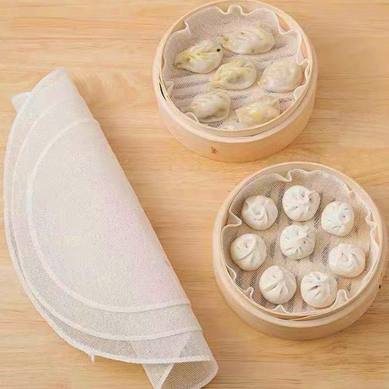 5Pcs 28CM Pure Cotton Steamer  - Steamer Bamboo Set のレビューと価格