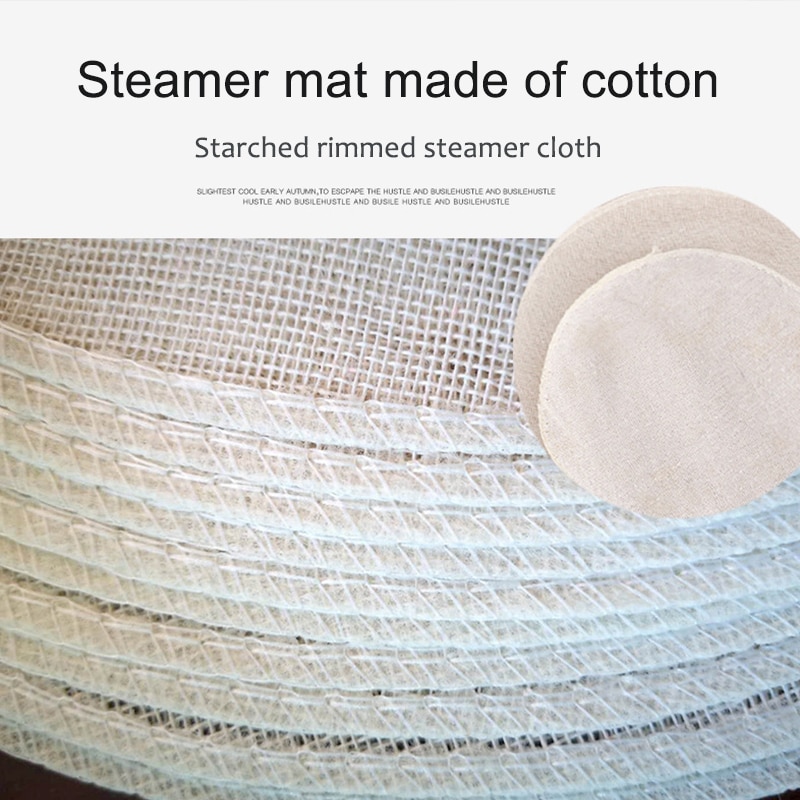 5Pcs 28CM Pure Cotton Steamer  - Steamer Bamboo Set のレビューと価格