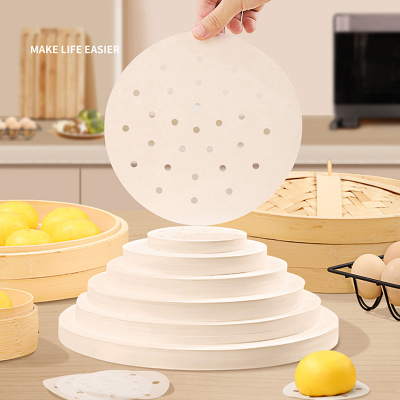 50pcs Bamboo Steamer Papers Di - Steamer Bamboo Set のレビューと価格