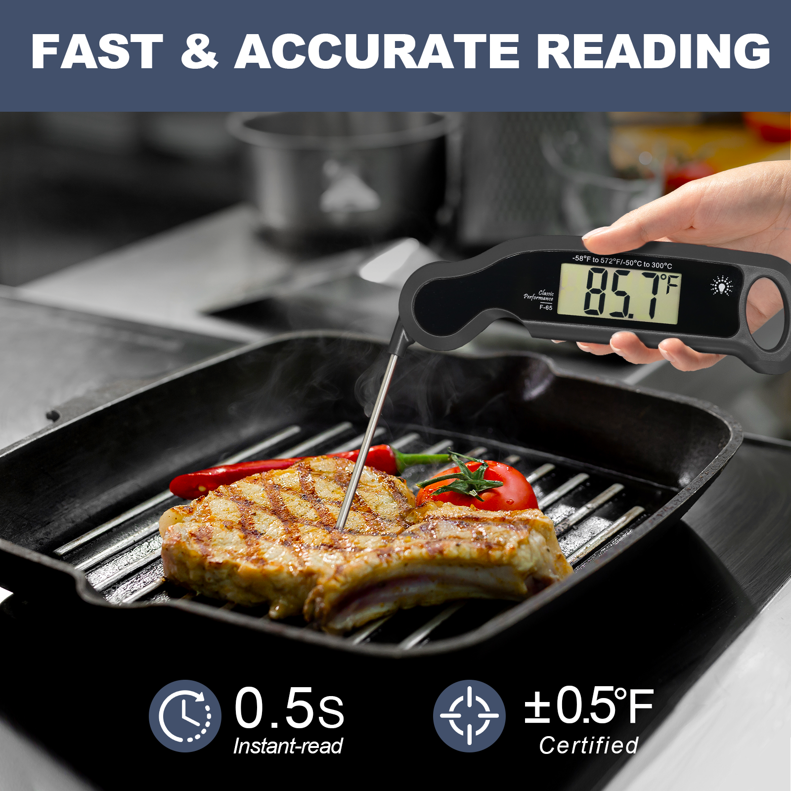 WENMEICE Digital Meat Thermome - Home Cooking Reading のレビューと価格