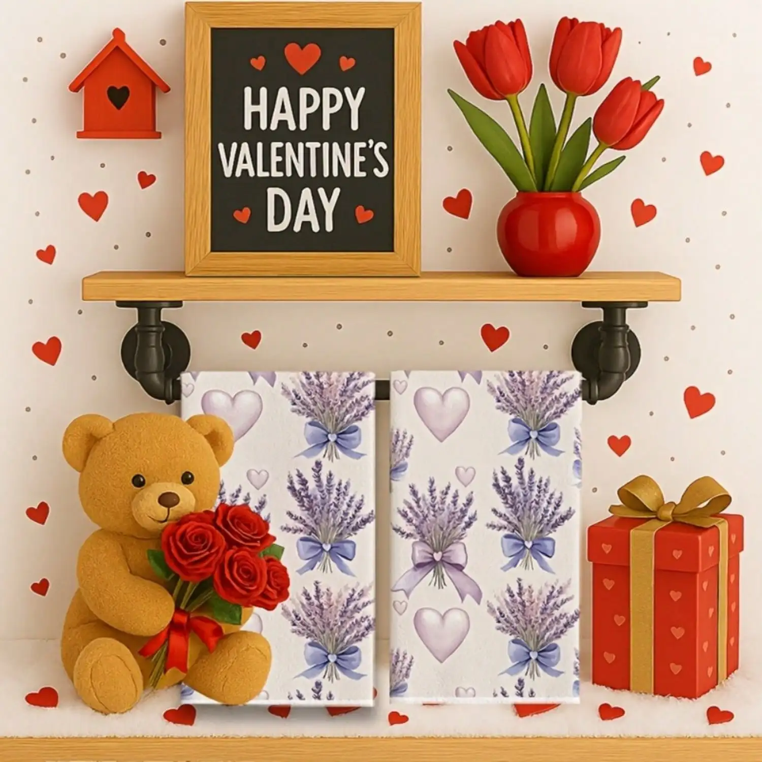 2pcs Valentine's Day Lavender  - Home Cooking Supplies のレビューと価格