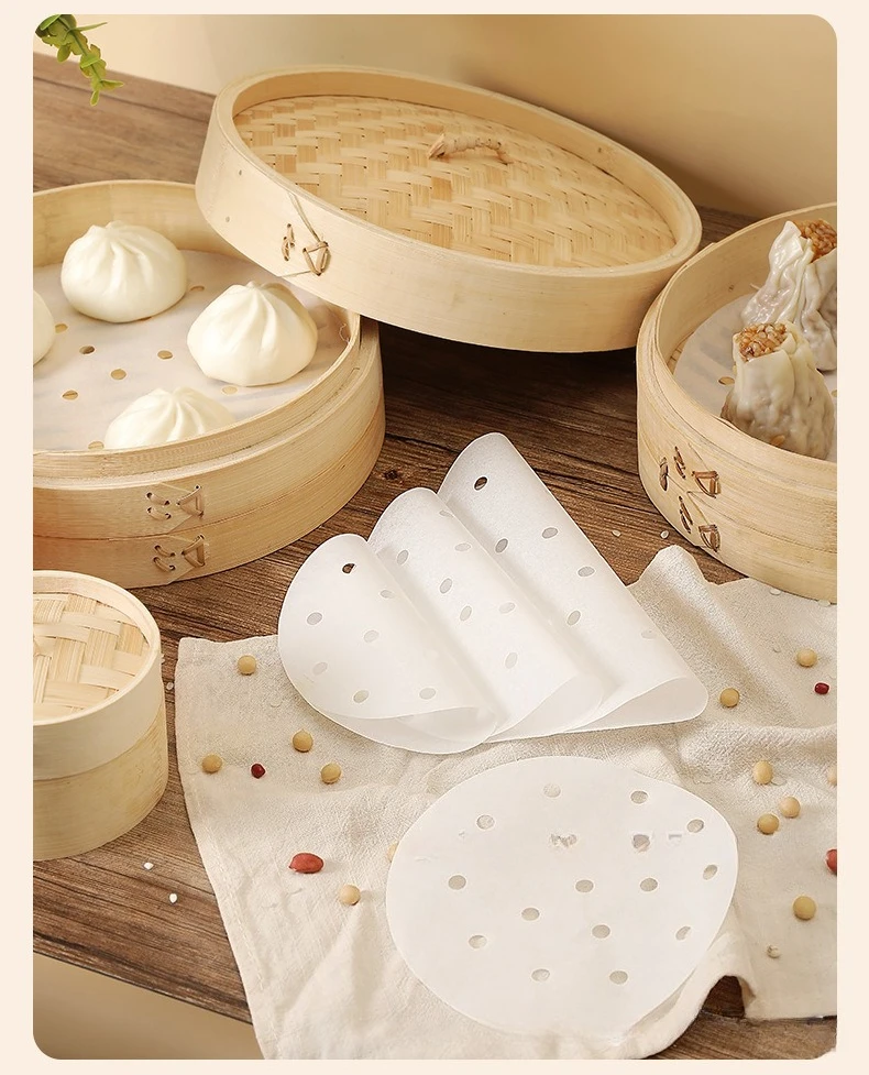 100Pcs Food Grade Disposable S - Steamer Bamboo Set のレビューと価格