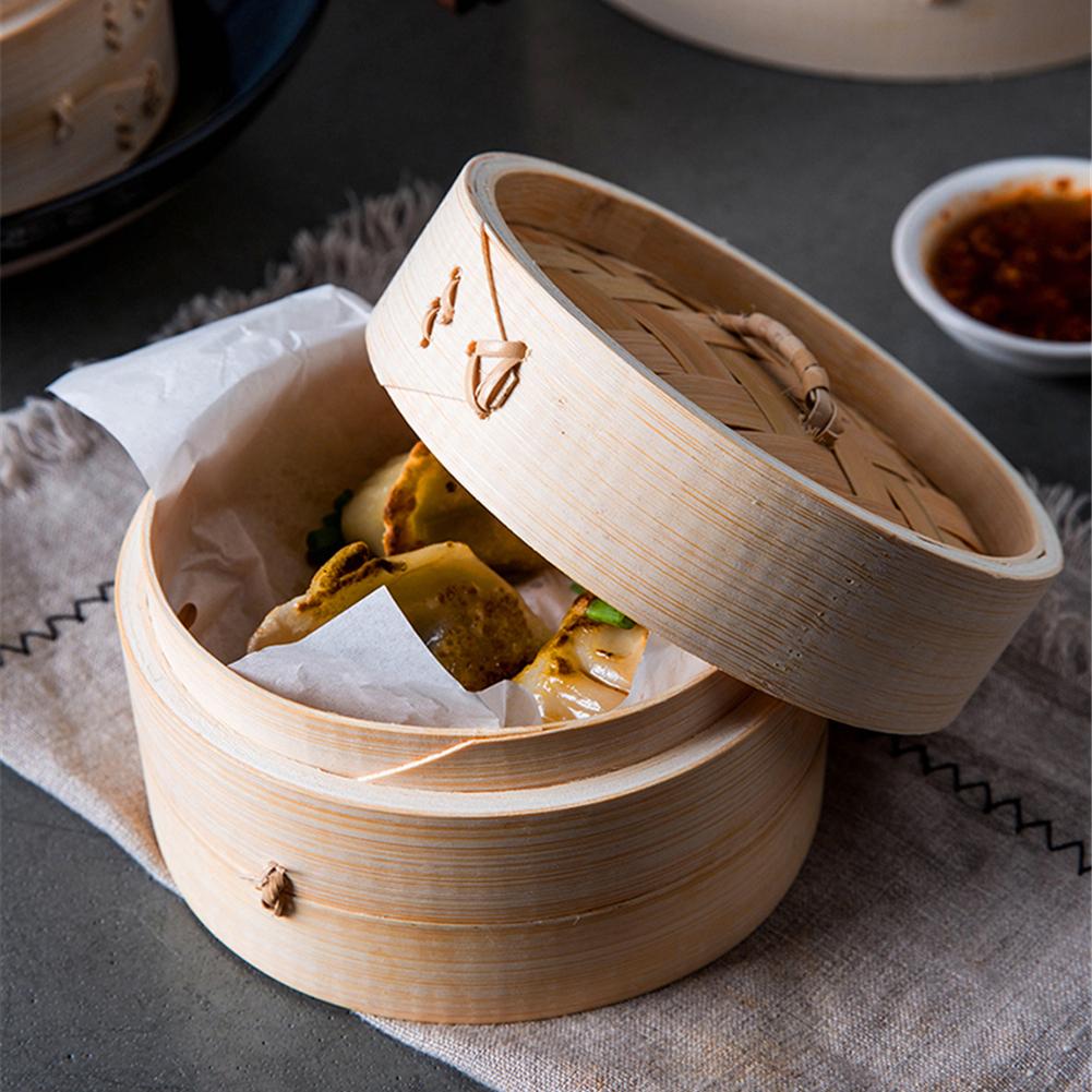 Bamboo Steamer Home Wooden Bam - Steamer Bamboo Set のレビューと価格